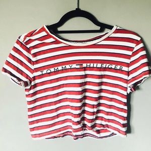 tommy hilfiger crop top